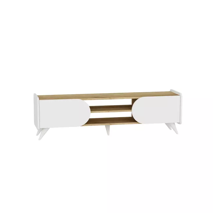 TV-bänk Hanah Home Mindy Tv 160 Safir Vit Spånskiva 160x40x45 cm - TV-bänkar - 8684282596608 - 1
