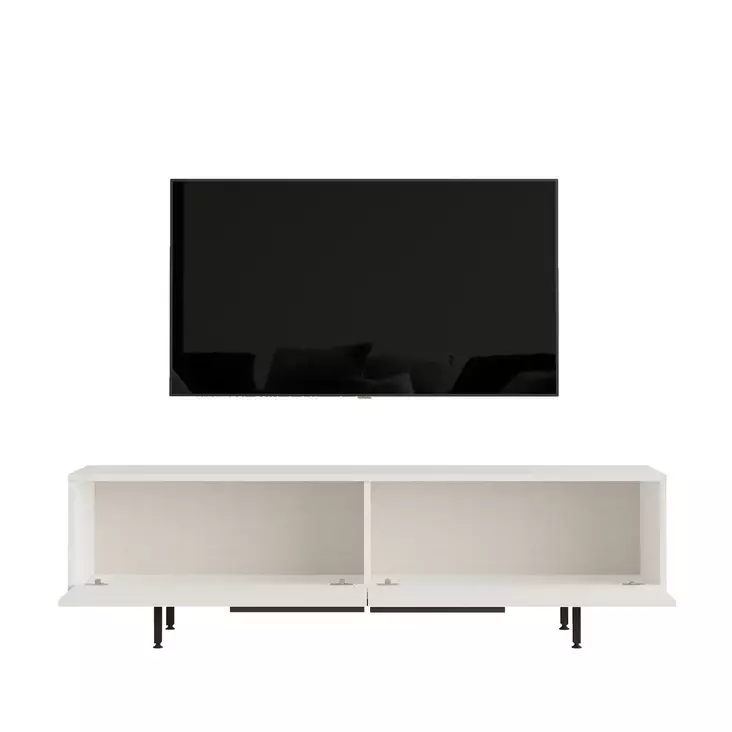 TV-bänk Hanah Home On1W Vit Spånskiva 160x45,1x35,5 cm - TV-bänkar - 8684282369028 - 1