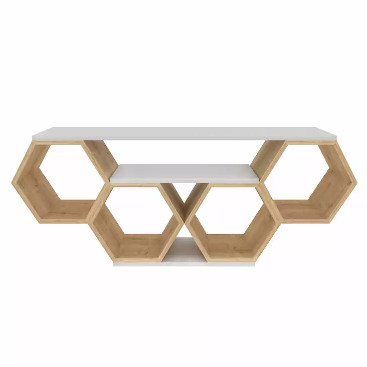 TV-bänk Hanah Home Bal Vit Spånskiva 140x29,6x55,5 cm - TV-bänkar - 8683743120918 - 1