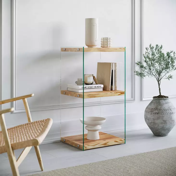 Bokhylla Hanah Home Niagara R302 Ek Massiv Furu 40x80x35 cm - Bokhyllor - 8683342384278 - 1