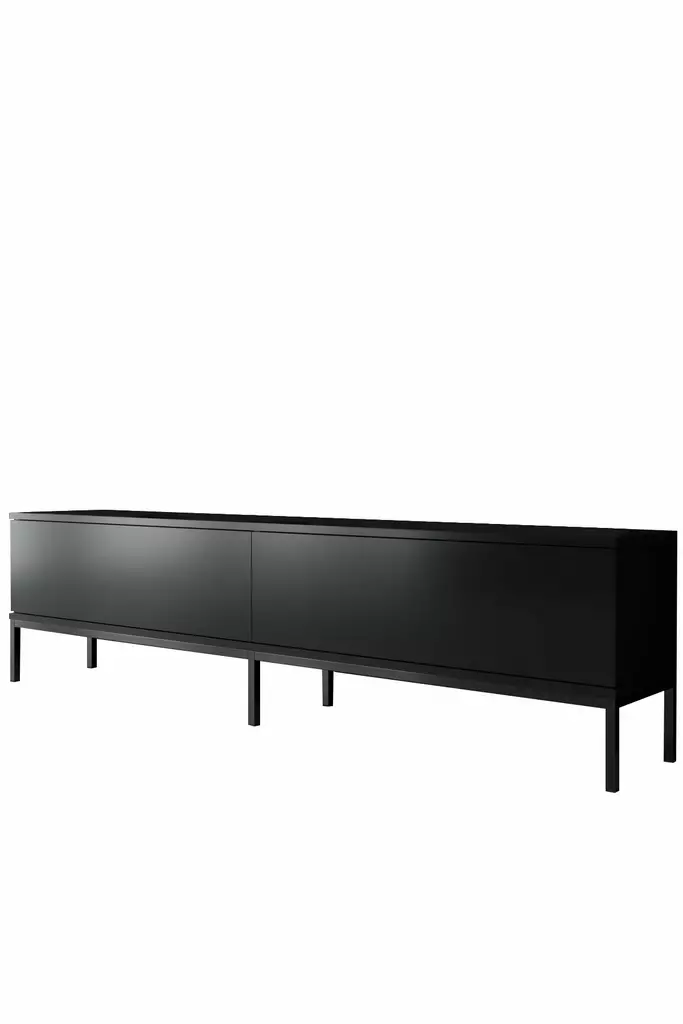 Tv-bänk Hanah Home Lord Svart Spånskiva 180x47x30 cm - Möbler - 8684282484288 - 1