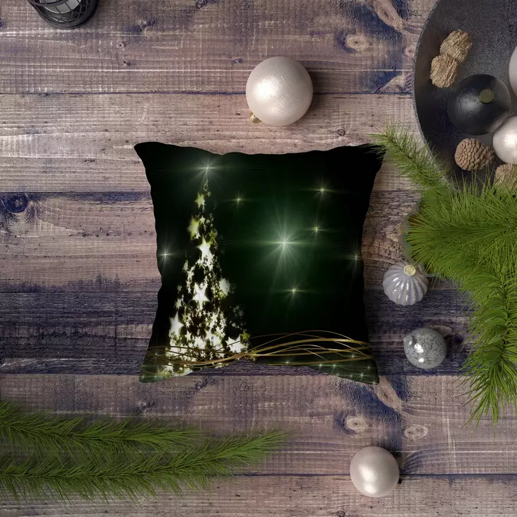 Prydnadskudde Aberto Design NYXMAS047 Flerfärgad Bomull Polyester 43x43 cm - Kuddar och täcken - 8683743248988 - 1