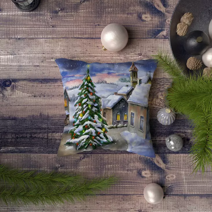 Kuddfodral Aberto Design NYXMAS084 Flerfärgad Polybomull 43x43 cm - Kuddar och täcken - 8683743249718 - 1