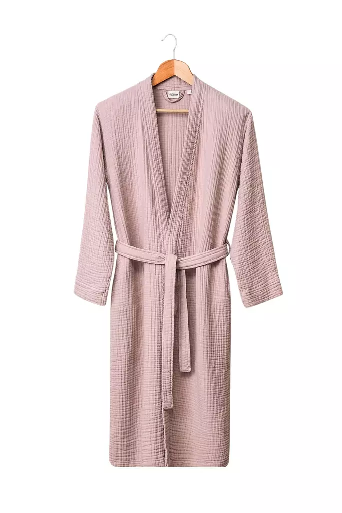 Kimono Mijölnir Puderrosa 100% Bomull 4 Lagers Musselintyg S/M - Handdukar - 8683342758208 - 1