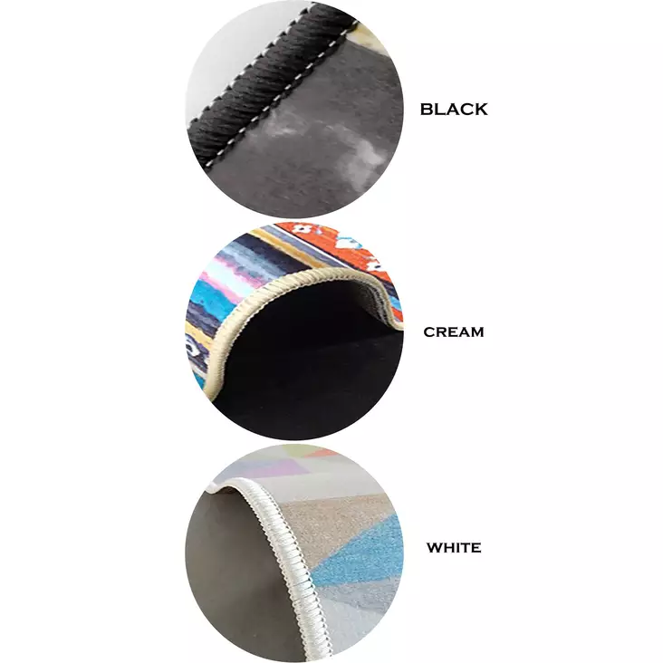 Matta Conceptum Woopamuk109 Vit Bomull Polyester 100x100 cm - Runda mattor - 8683743496518 - 1