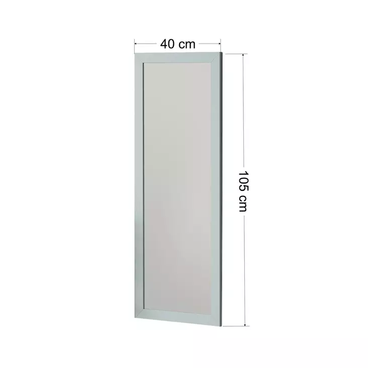 Spegel Hanah Home Ovea Vit MDF 40x105x2 cm - Speglar - 8683743822768 - 1
