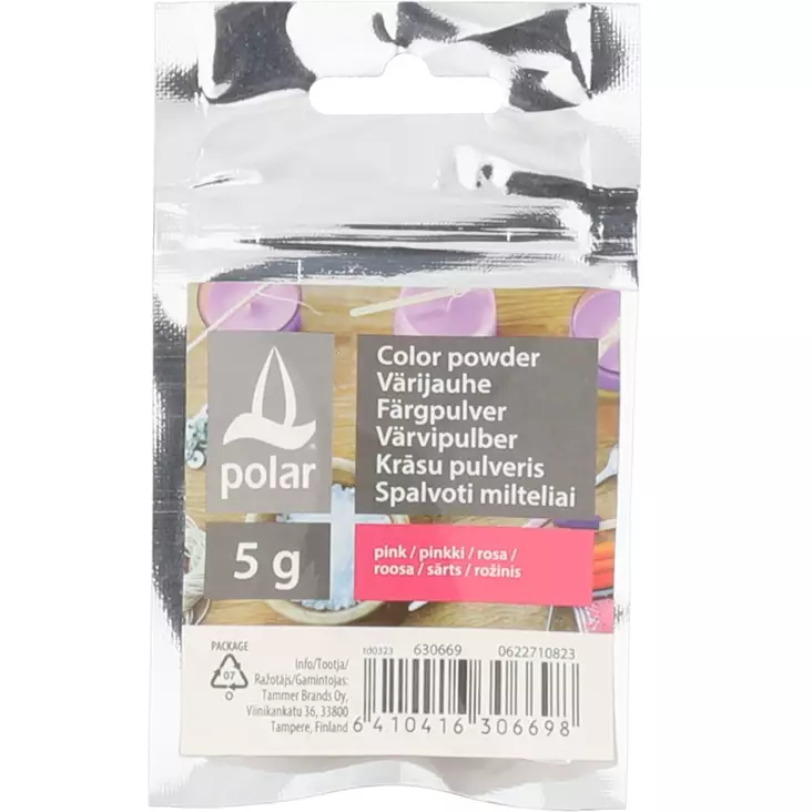 VÃ¤rijauhe kynttilÃ¤ valmistukseen 5 g pinkki - Ljus och lyktor - 6410416306698 - 1