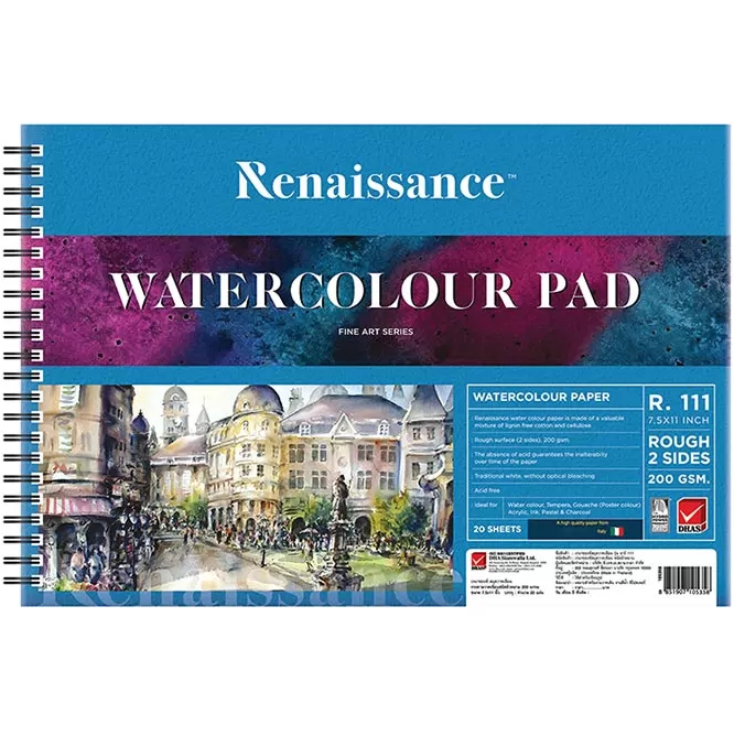 VesivÃ¤rilehtiÃ¶ 190 x 280 mm, 200 g/mÂ² - Målardukar och tavlor - 8851907105358 - 1