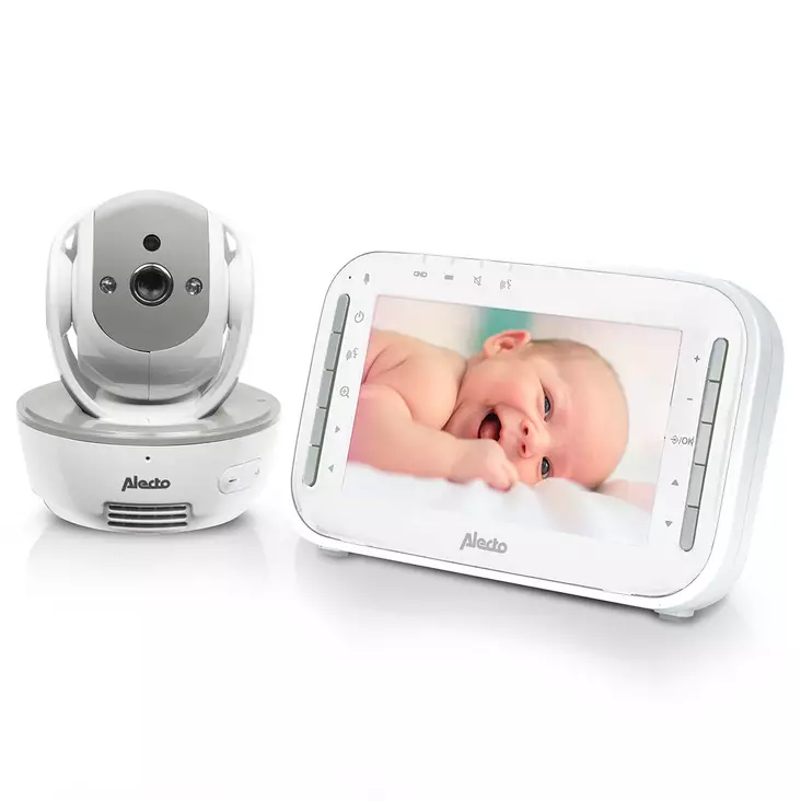 Video monitor with 4,3 inch colour display, grey - Babylarm - 8712412584468 - 10
