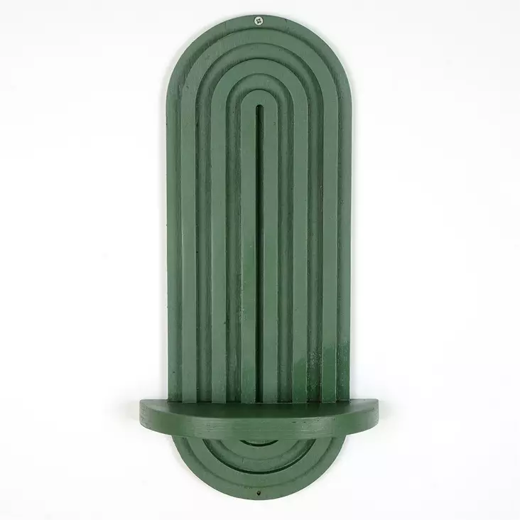 Vägghylla Hanah Home Raf268 Grön Plywood 40x20x9 cm - Vägghyllor - 8684282095798 - 1