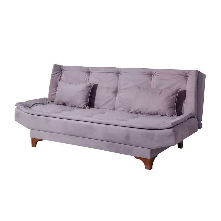 Bäddsoffa Atelier del Sofa Kelebek TKM04 Grå Tyg 190x85x90 cm - Bäddsoffor - 8682870916838 - 1