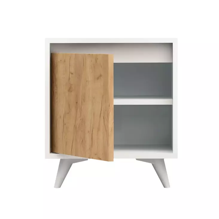 Sängbord Hanah Home Piona Ek Spånskiva 45x52x40 cm - Nattduksbord - 8681875207408 - 1