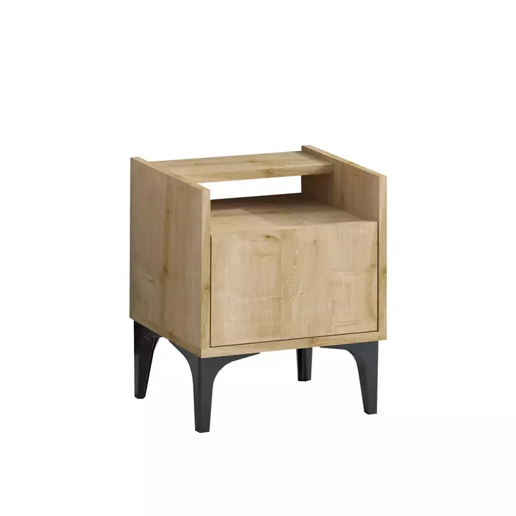 Sängbord Hanah Home Zeze Safir Ek Spånskiva 40x50x35 cm - Nattduksbord - 8683743850778 - 1