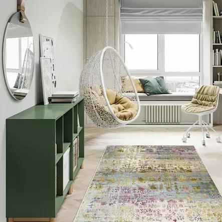 Matta Conceptum Els1895 Flerfärgad Sammet Bomull 180x280 cm - Stora och medelstora mattor - 8681875963519 - 2