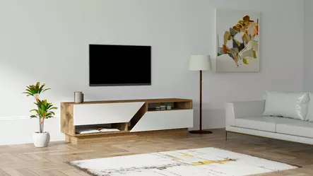TV-bänk Hanah Home Koza Valnöt Spånskiva 160x45x40 cm - TV-bänkar - 8683342050029 - 1