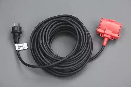 Jatkojohto H05RR-F 3 x 1,5 2-os 20 m - Utomhusförlängningssladdar - 651-0116-99 - 1