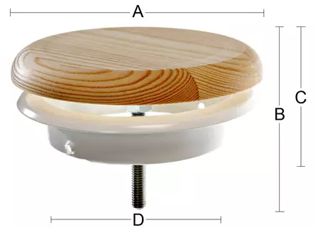 Tallriksventil Habo PL125 - Ventilationsventiler och galler - 641-0068-99 - 1