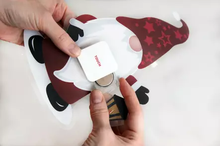 Led-ikkunatarra Tonttu 23 x 24,5 cm - Dekorationsljus - 6410416197609 - 2