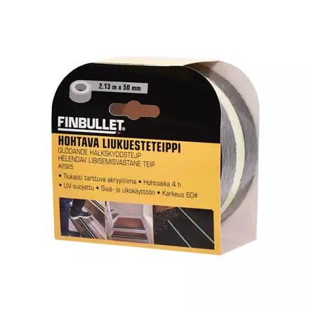 Glödande halkskyddstejp 50mm x 2,13m - Byggtejp - 6438152023259 - 2