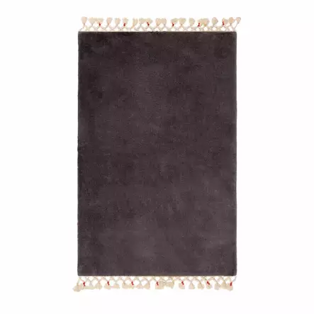 Badrumsmatta Mijölnir Antracit 100% Akryl Halkfri Antibakteriell 75x120 cm - Badrumsmattor och våtrumsmattor - 8683342422819 - 1