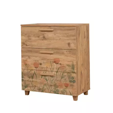 Byrå Hanah Home Leva Gravis Tulip Furu Spånskiva 80x95x43 cm - Byråer och skåp - 8683743422319 - 1