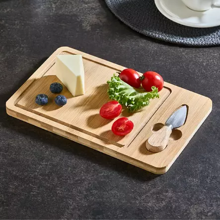 Serveringsbräda Hermia Flerfärgad Bambuträ 18x29 cm - Köksredskap - 8684283915279 - 2