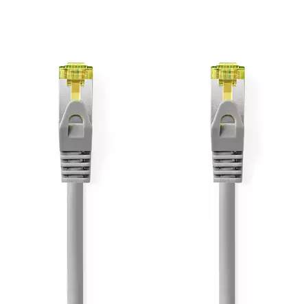 CAT7 nätverkskabel | S/FTP | RJ45 hane | RJ45 hane | 0.25 m | Snagless | Rund | LSZH | Grå | Label - Dator och nätverk - 5412810452859 - 1