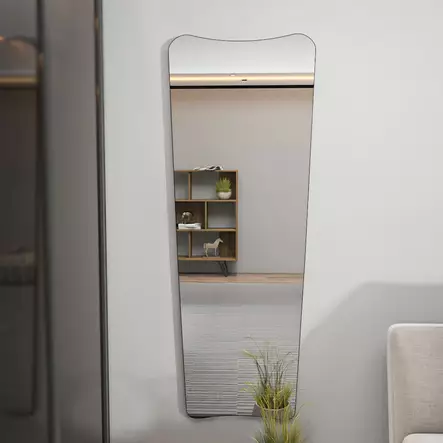 Chevalspegel Hanah Home Vitros Transparent Svart MDF 55x150x2,2 cm - Speglar - 8684282429609 - 2