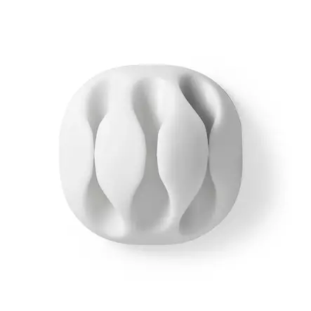 Kabelhantering | Kabelklämma | Klicka och Go | 4 st. | Antal platser: 3 Skivor | Maximal kabeltjocklek: 5.3 mm | TPE | Vit - Kabelklämmor - 5412810335169 - 30