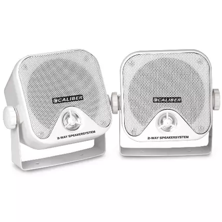 Inkapslad 2-vägs högtalare i vitt Caliber - Biljud - 8714505013169 - 1
