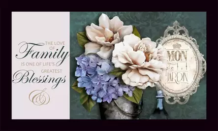 Pvc Dörrmatta Aberto Design Family Blessings Flerfärgad Nonwoven Felt Pvc 45x70 cm - Dörrmattor och skrapmattor - 8681875446609 - 2