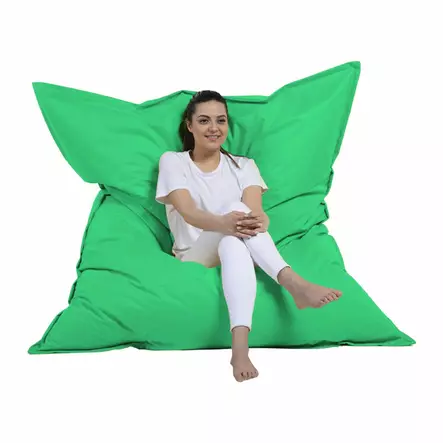 Sittsäck Atelier del Sofa Giant Cushion Grön Polyester 140x180 cm - Saccosäckar - 8683743040049 - 1
