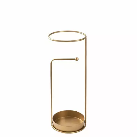 Paraplyställ, guld, 22 x 22 x 60 cm, hållbar, stilren, praktisk - Hylla och klädhängare - 8684283511129 - 1