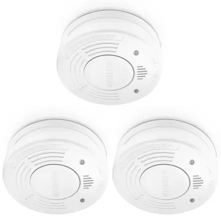 Rökdetektor med 10 års batteri- och sensortid 3-pack Vit - Brandvarnare och kolmonoxidvarnare - 8711902089469 - 2