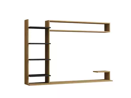 TV-bänk Hanah Home Noble Safir Antracit Spånskiva 180x121,8x29,6 cm - TV-bänkar - 8683342740289 - 1