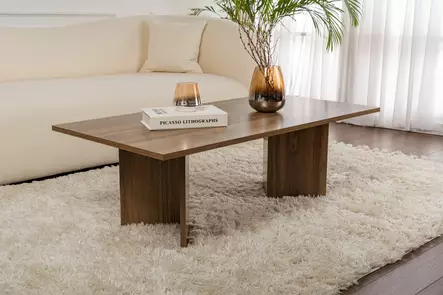 Soffbord i valnöt, 119 cm brett, tåligt, rymligt - Bord - 8684283592579 - 2