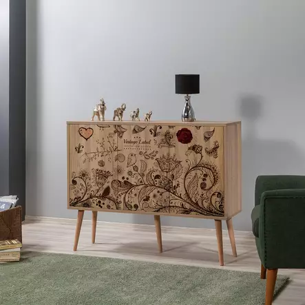 Konsolbord Hanah Home Mega 731 Sonoma Ek Spånskiva 120x90x36 cm - Byråer och skåp - 8681875380569 - 2