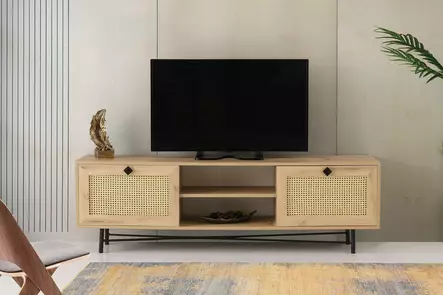 TV-bänk Hanah Home Begonya 180 Ek Spånskiva 180x60x40 cm - TV-bänkar - 8682870168619 - 2