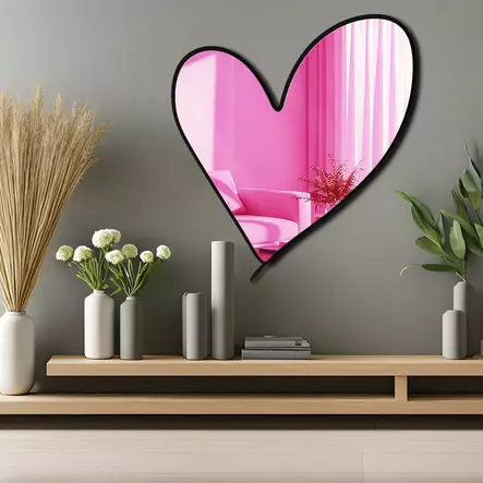 Dekorativ Spegel Wallity Rosa Plexiglas EVA 43x48 cm - Speglar - 8684283981779 - 2