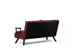 2-sits bäddsoffa Atelier del Sofa Sando Maroon Polyester 175x133x81 cm - Bäddsoffor - 8683342998819 - 6