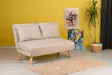 2-sits bäddsoffa Atelier del Sofa Folde Cream Polyester 120x80x79 cm - Bäddsoffor - 8683743716609 - 2