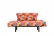 2-sits bäddsoffa Atelier del Sofa Nitta Multicolor Patchwork Digitaltyg 155x70x80 cm - Bäddsoffor - 8683342977999 - 5