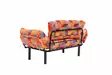 2-sits bäddsoffa Atelier del Sofa Nitta Multicolor Patchwork Digitaltyg 155x70x80 cm - Bäddsoffor - 8683342977999 - 8