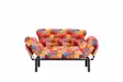 2-sits bäddsoffa Atelier del Sofa Nitta Multicolor Patchwork Digitaltyg 155x70x80 cm - Bäddsoffor - 8683342977999 - 4