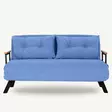 2-sits bäddsoffa Atelier del Sofa Sando Blå Polyester 133x85x81 cm - Bäddsoffor - 8683342998789 - 3