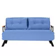 2-sits bäddsoffa Atelier del Sofa Sando Blå Polyester 133x85x81 cm - Bäddsoffor - 8683342998789 - 1