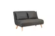 2-sits bäddsoffa Atelier del Sofa Folde Mörkgrå Polyester 120x80x79 cm - Bäddsoffor - 8683743716579 - 1