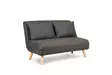 2-sits bäddsoffa Atelier del Sofa Folde Mörkgrå Polyester 120x80x79 cm - Bäddsoffor - 8683743716579 - 6