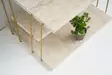 Sidobord Hanah Home Lifon Travertin Guld Spånskiva Metall 50x33x40 cm - Sidobord och extrabord - 8684283111299 - 5