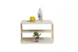 Sidobord Hanah Home Lifon Travertin Guld Spånskiva Metall 50x33x40 cm - Sidobord och extrabord - 8684283111299 - 4